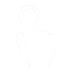 Weißes Icon eines Fingers auf einem Button, symbolisiert intuitive Bedienung von ITO 360° Feedback